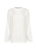 Top Dylan in jersey di seta gesso