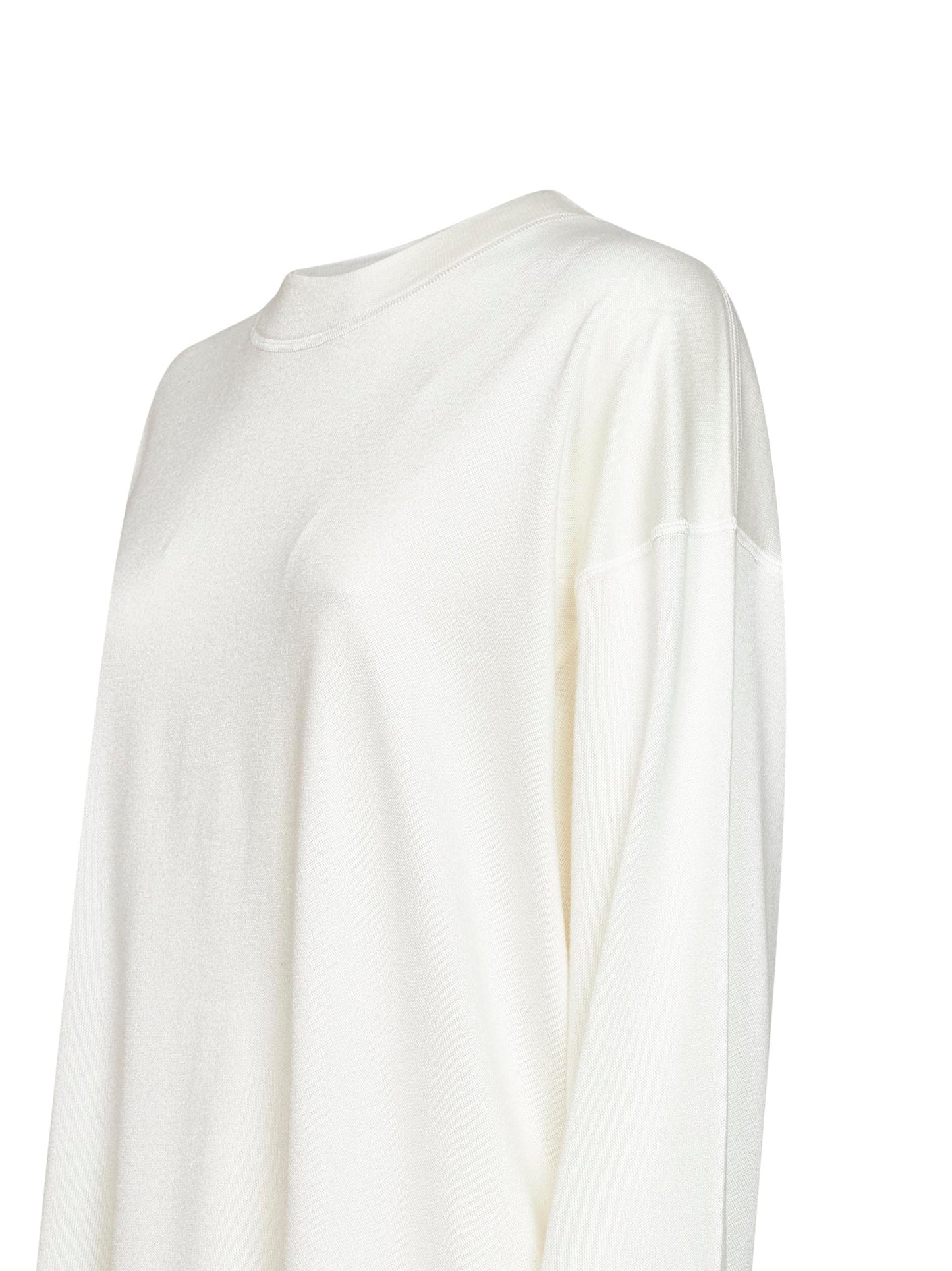 Top Dylan in jersey di seta gesso