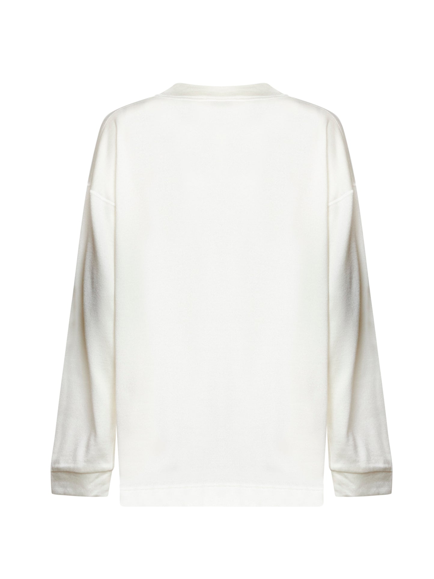 Top Dylan in jersey di seta gesso
