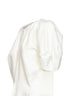 Natural linen and silk blend Rumi asymmetric top