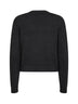Charcoal jersey-stitch cashmere Leta sweater
