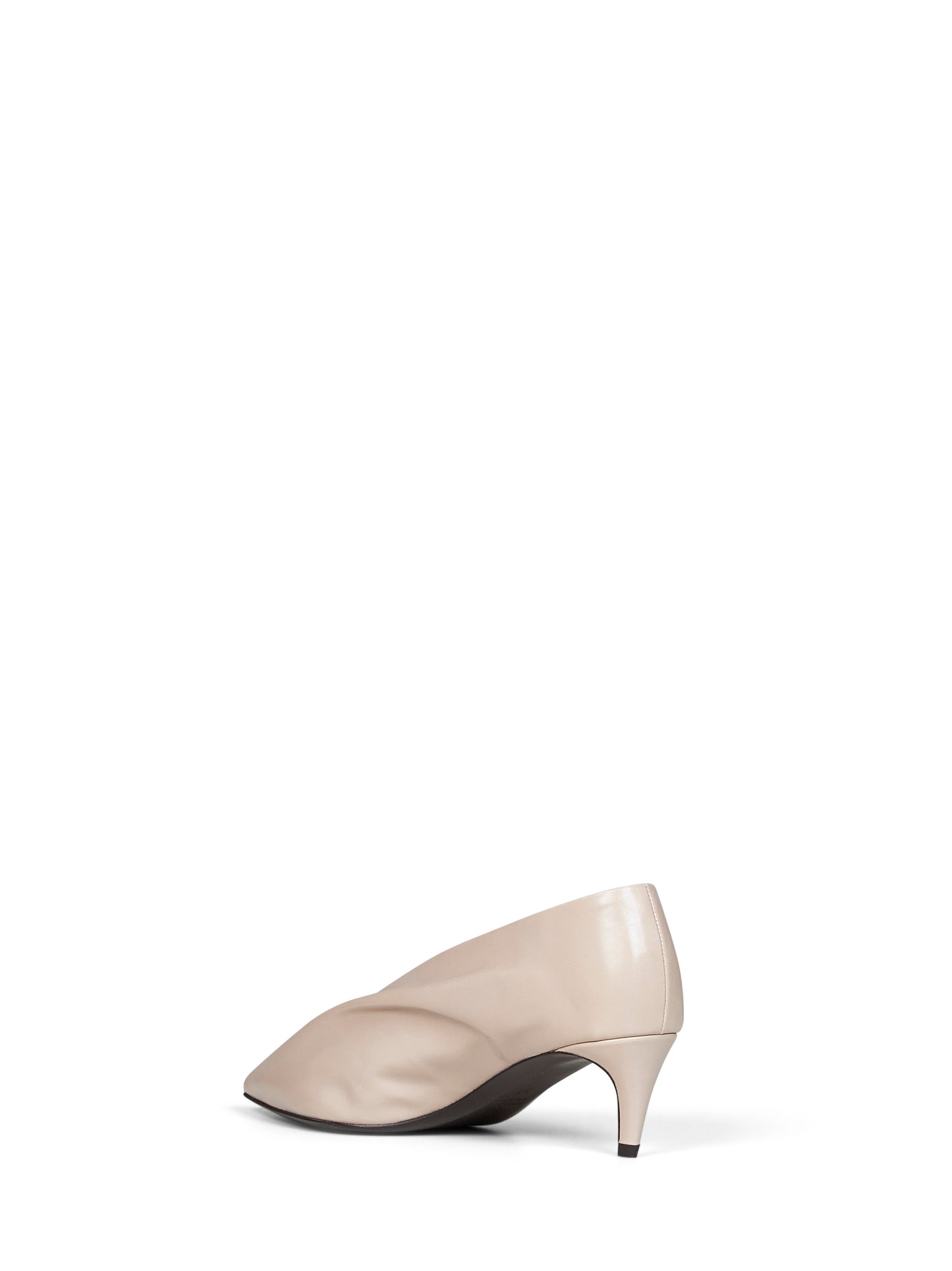 Nude glazed leather Miriam pumps