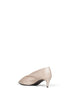 Nude glazed leather Miriam pumps