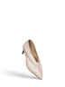 Nude glazed leather Miriam pumps