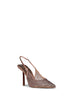 Mordore beige Gilda 100 mm jewelled slingbacks