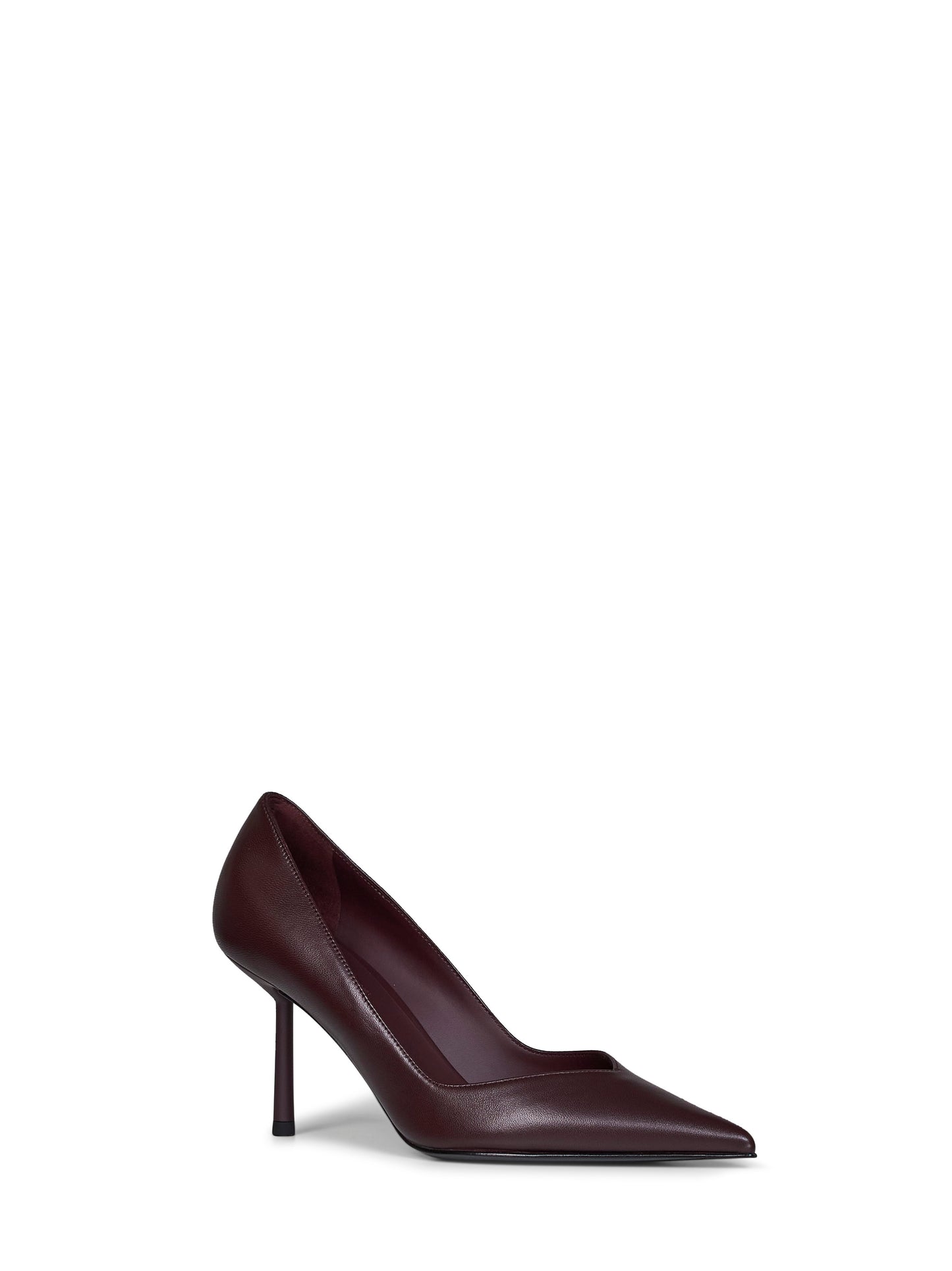 Cherry nappa leather Vivienne 80 mm pumps