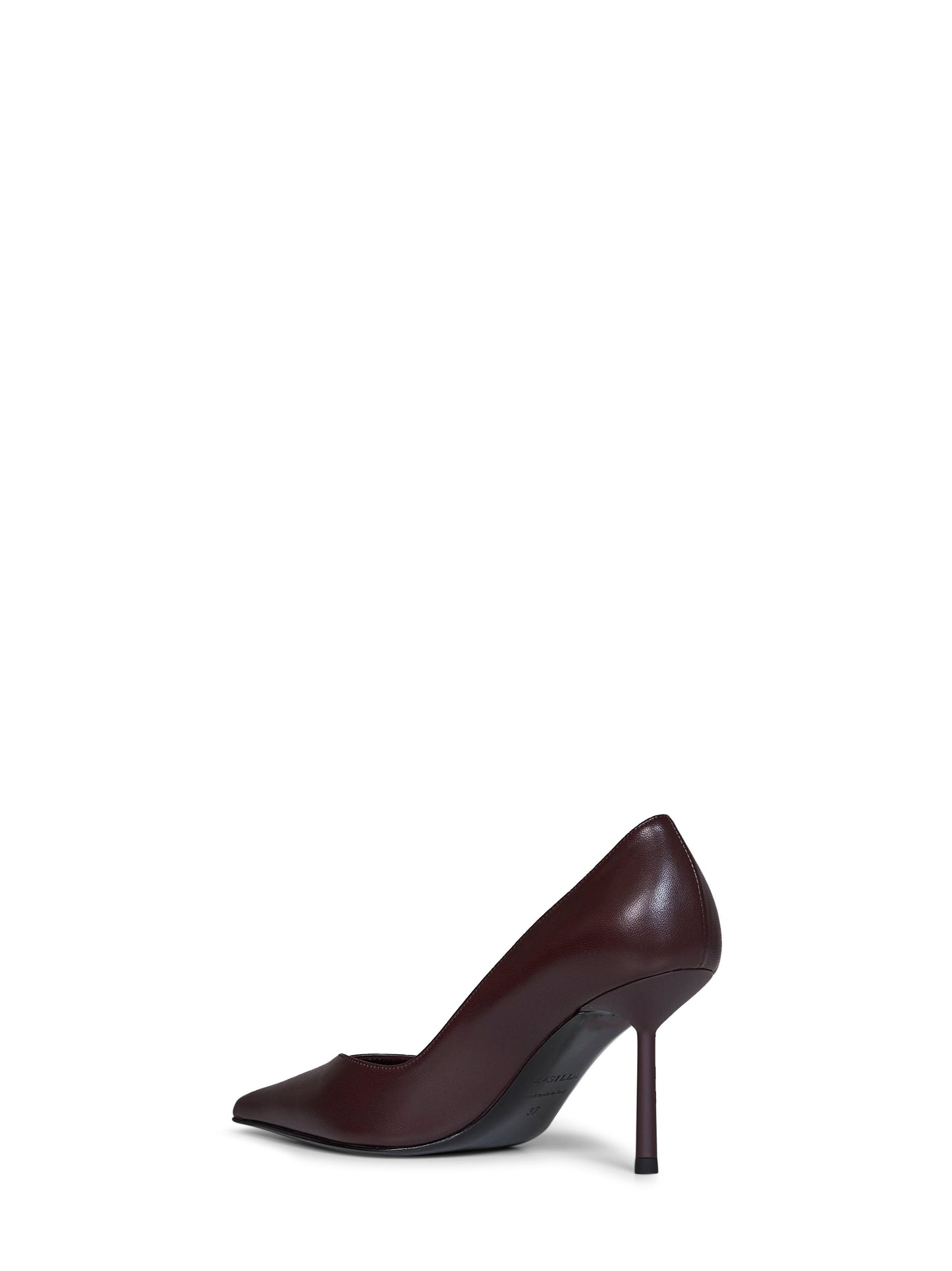 Cherry nappa leather Vivienne 80 mm pumps