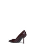 Cherry nappa leather Vivienne 80 mm pumps