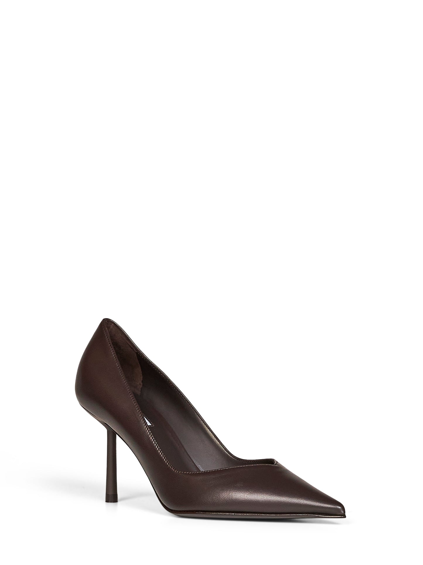 Décolleté Vivienne 80 mm in nappa marrone sacher