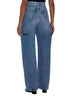 Jeans a gamba larga e vita alta cut-out