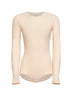 Almond technical jersey bodysuit