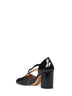 Black glossy leather Tabi pumps