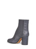 Grey nappa leather Tabi ankle boots
