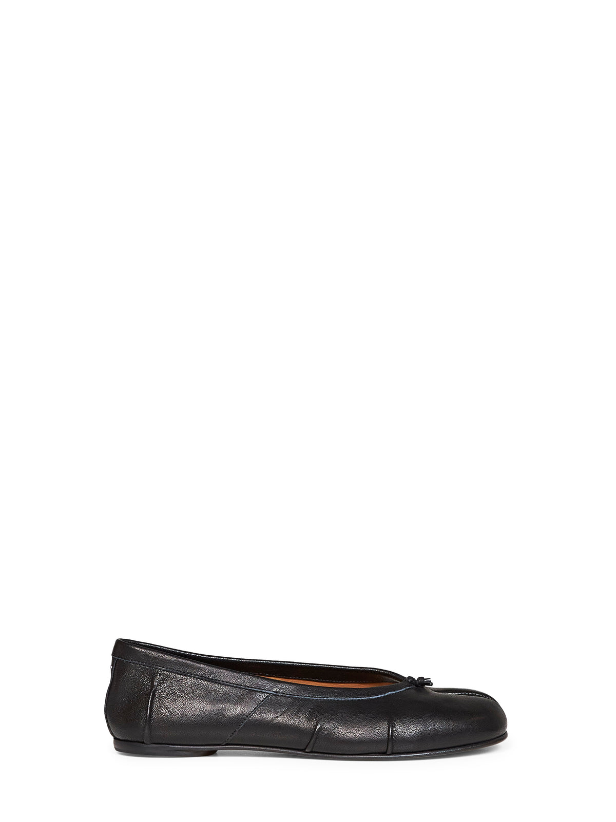 Black soft nappa leather Tabi ballet flats