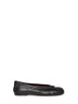 Black soft nappa leather Tabi ballet flats