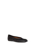 Black soft nappa leather Tabi ballet flats