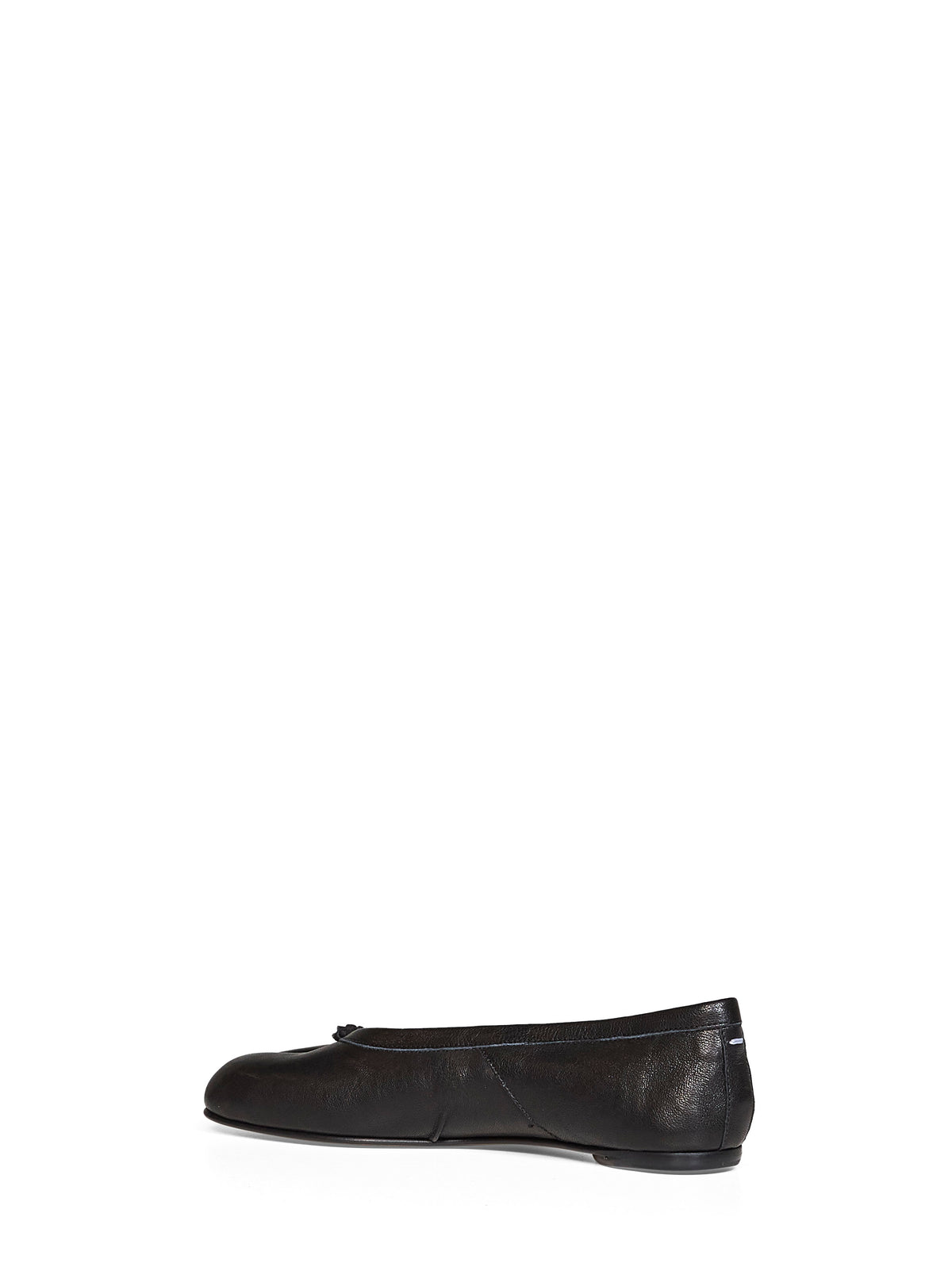 Black soft nappa leather Tabi ballet flats