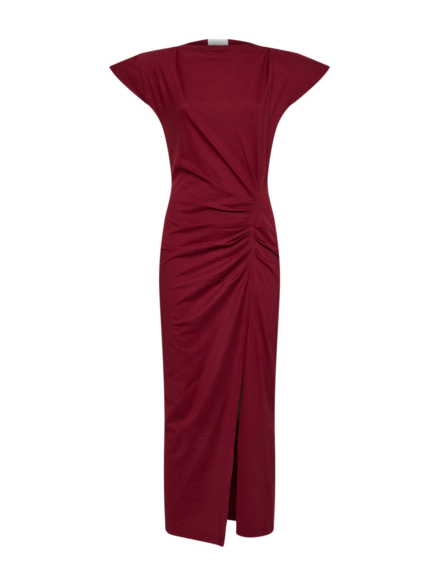 Dark burgundy cotton jersey Nadela long dress