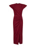 Dark burgundy cotton jersey Nadela long dress