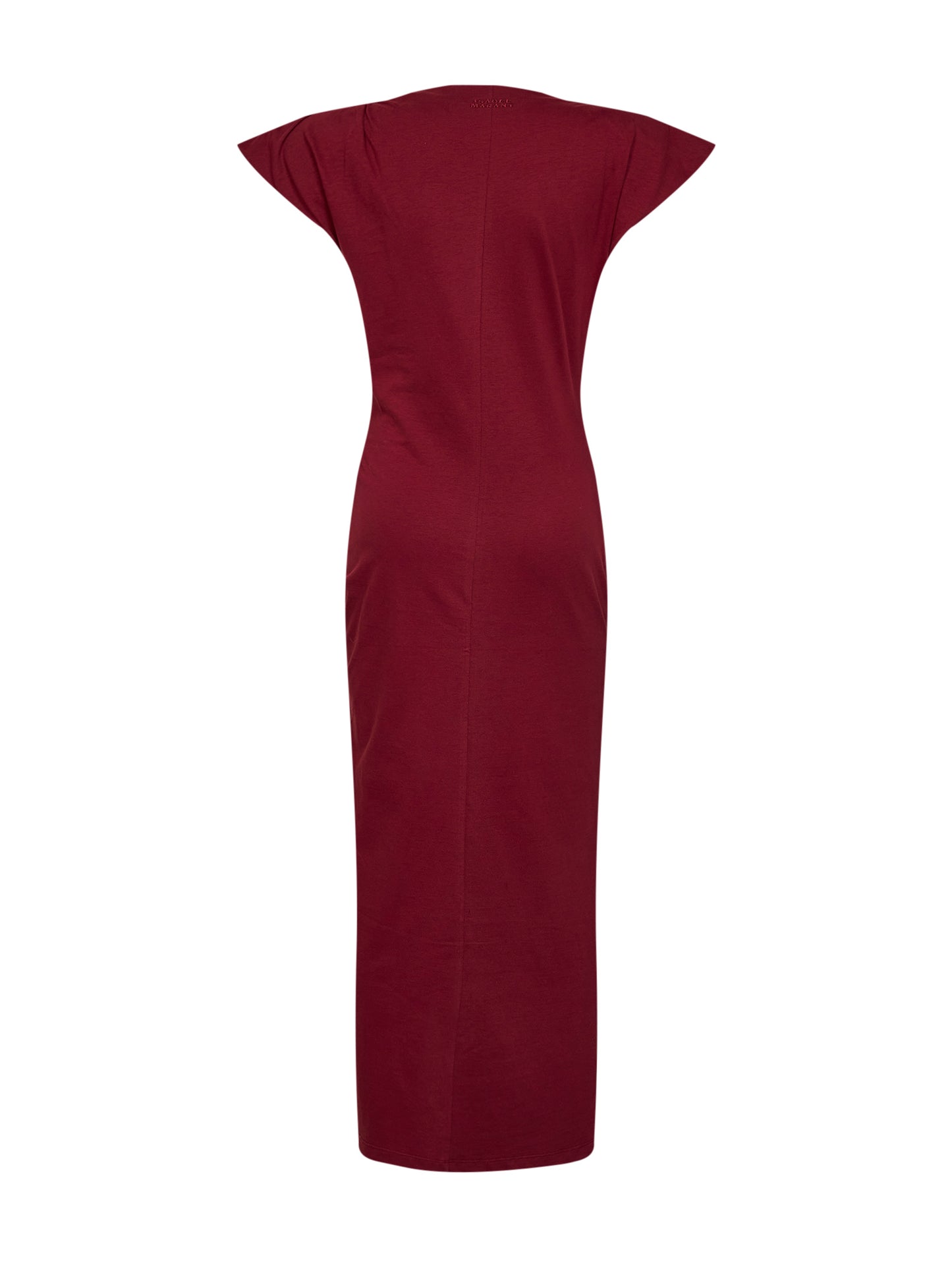 Dark burgundy cotton jersey Nadela long dress