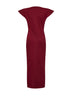 Dark burgundy cotton jersey Nadela long dress