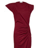 Dark burgundy cotton jersey Nadela long dress
