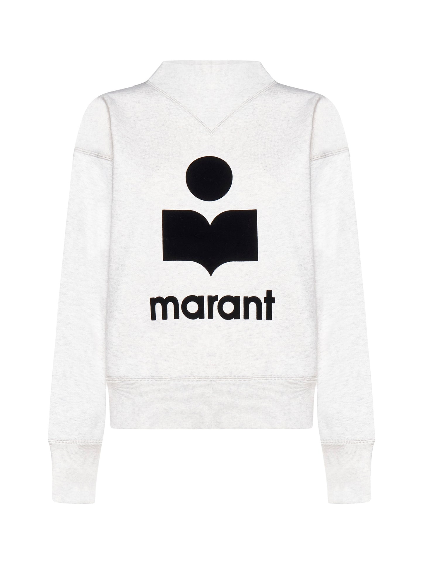 Moby-Ga cotton sweatshirt with front printed logo