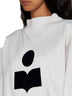 Moby-Ga cotton sweatshirt with front printed logo