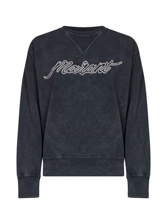Faded black fleece cotton Rise sweatshirt