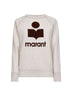Ecru cotton logo Millyny sweatshirt