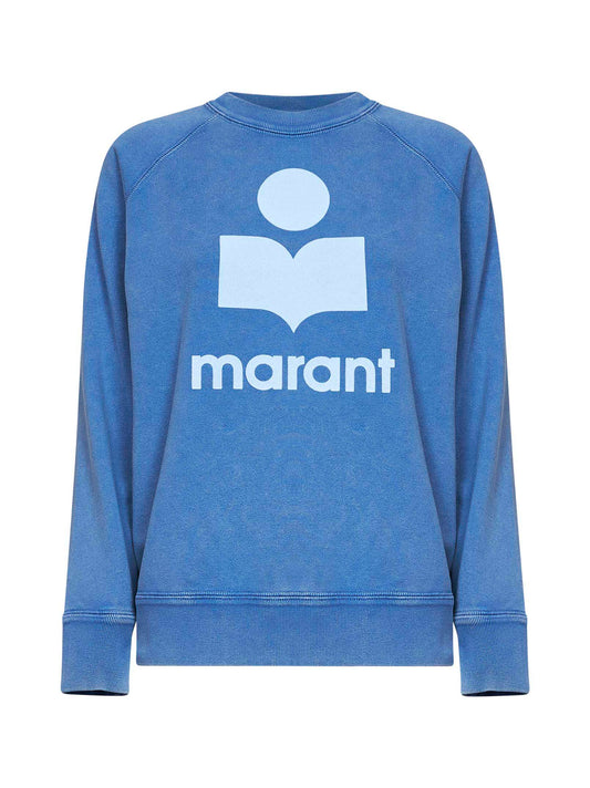 Blue cotton blend Millyny logo sweatshirt