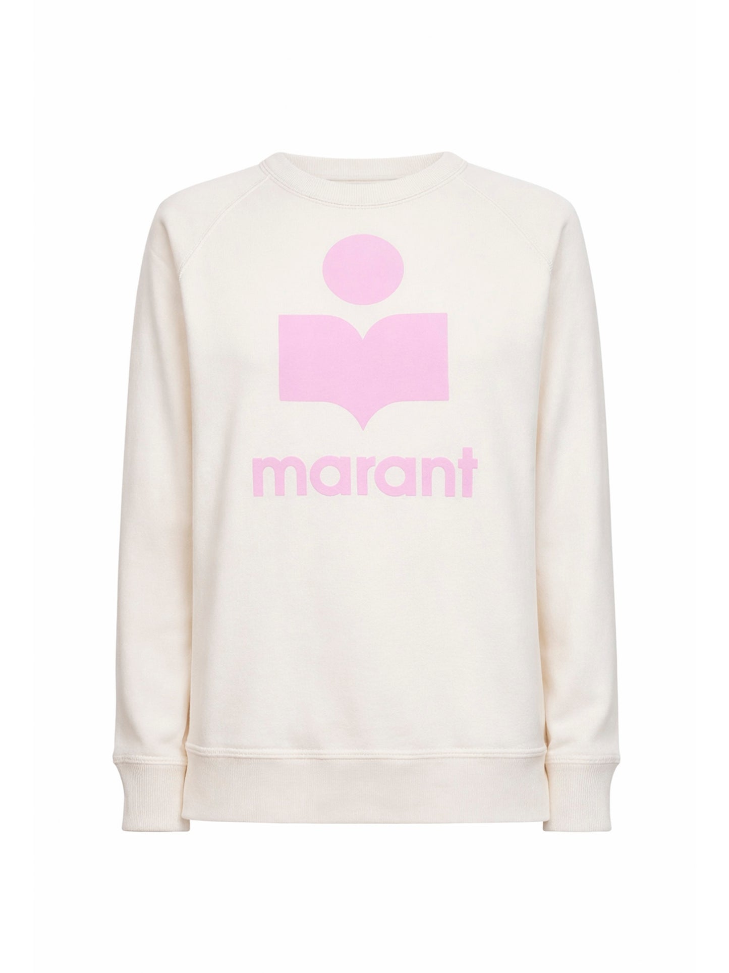 Felpa Millyny in cotone ecrù con logo
