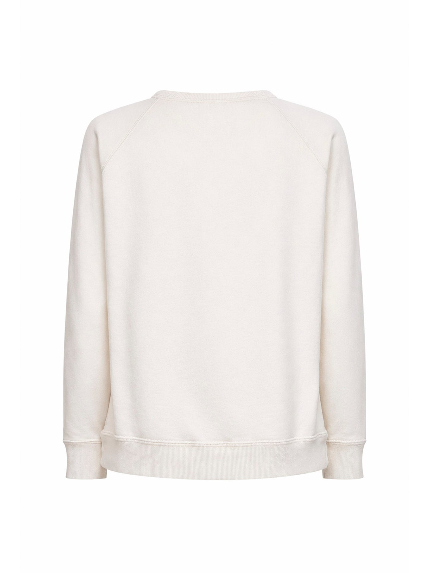 Felpa Millyny in cotone ecrù con logo