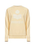Felpa con logo Millyny in misto cotone giallo chiaro