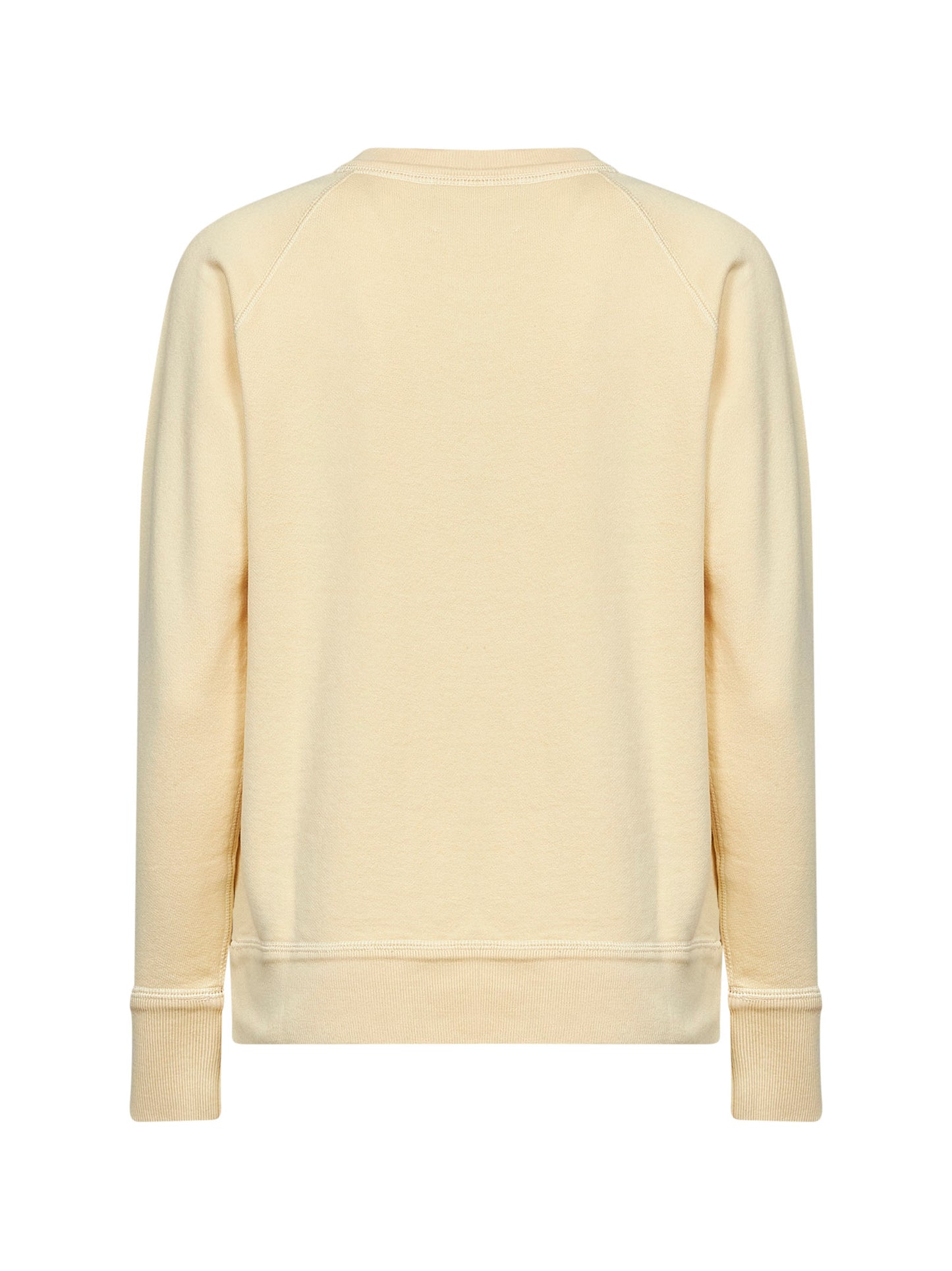 Felpa con logo Millyny in misto cotone giallo chiaro