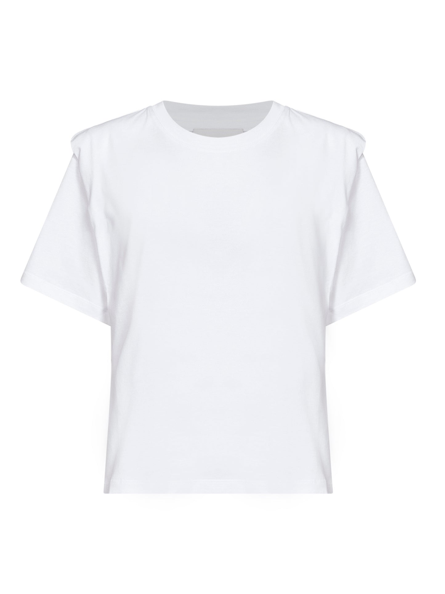 T-shirt con spalline Zelitos in jersey di cotone bianco