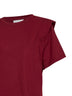 T-shirt con spalline Zelitos in jersey di cotone bordeaux scuro
