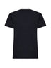 T-shirt con logo Aby in jersey di cotone nero