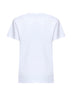 T-shirt con logo Aby in jersey di cotone bianco