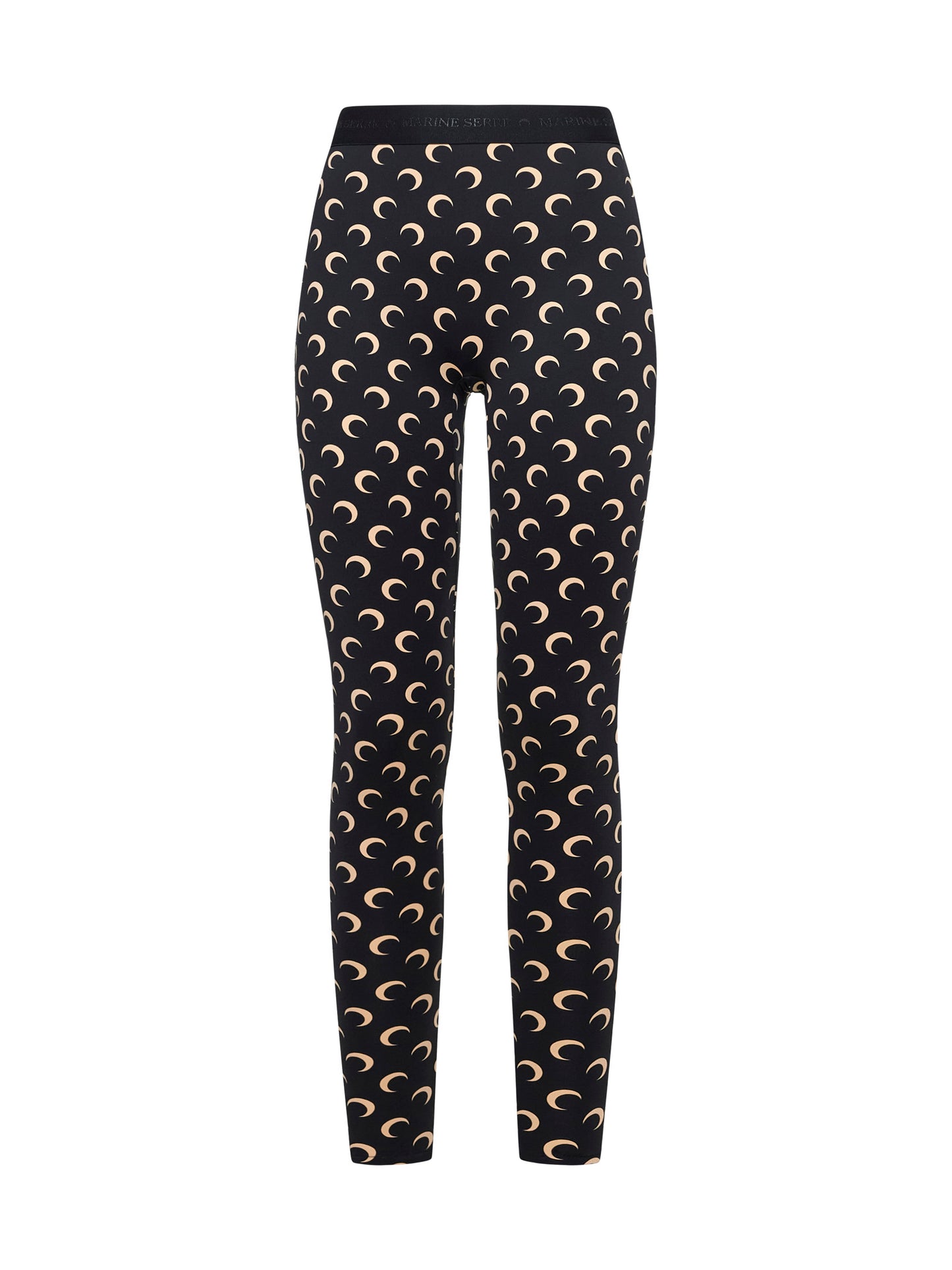 Black Moon print recycled jersey leggings