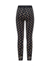 Black Moon print recycled jersey leggings