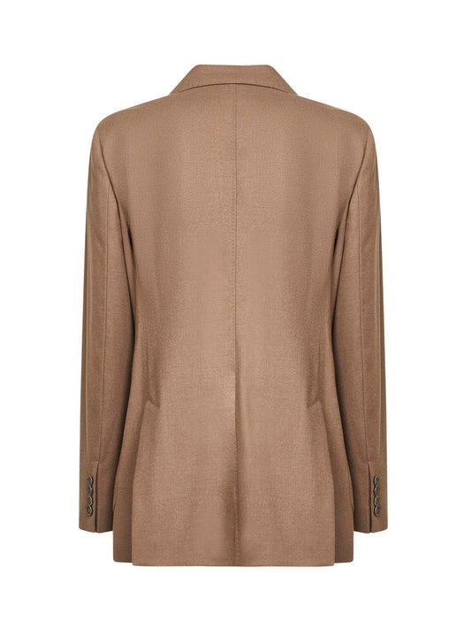 Giacca HARALD in cashmere stretch tabacco