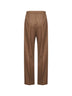 Tobacco stretch cashmere GATTI drawstring trousers