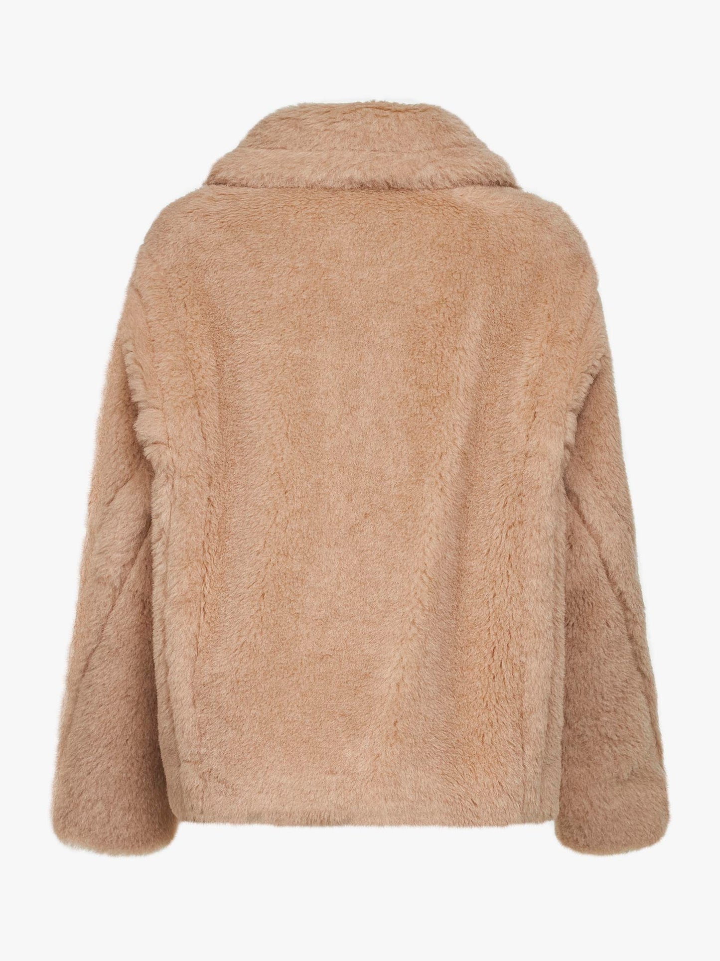 Beige Teddy MXMTRITONE cropped coat