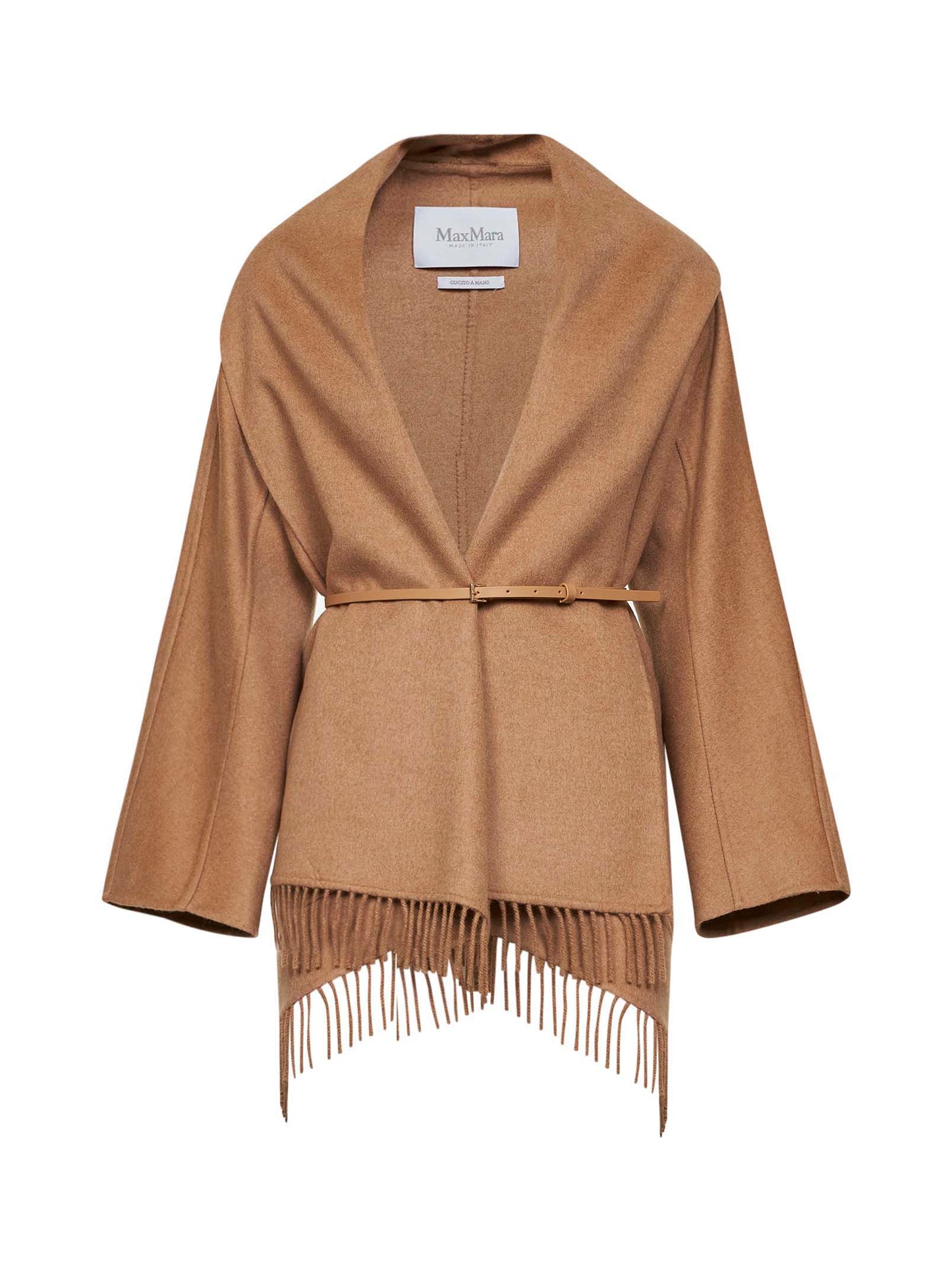 Camel MXMABILITA short cardigan coat