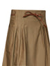 Gonna midi a pieghe MXMTEMPIO in ottoman verde kaki
