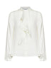 Camicia con volants in MXMLECCIO bianca