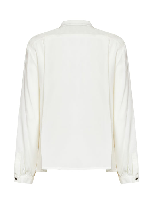 White MXMLECCIO ruffled shirt