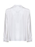 Camicia con foulard MXMDRY in crêpe de Chine bianco