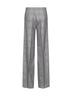 Pantaloni MXMNETTO in lana Principe di Galles grigio